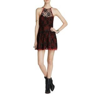 Free People Wish Upon A Star Lace Halter Dress 2